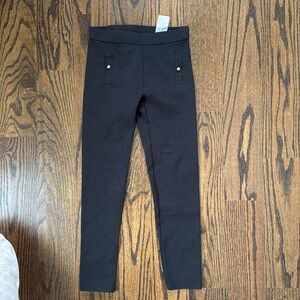 Janie and Jack girls Ponte Black Legging Pants